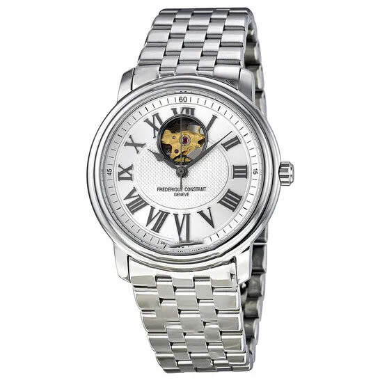JMS always Necklaces Original Frederique Constant Persuasion Heart Beat Silver Guilloche Stainless Steel Mens Watch FC310NM4P6B2 JMS always Necklaces Original Frederique Constant Persuasion Heart Beat Silver Guilloche Stainless Steel Mens Watch FC310NM4P6B2
