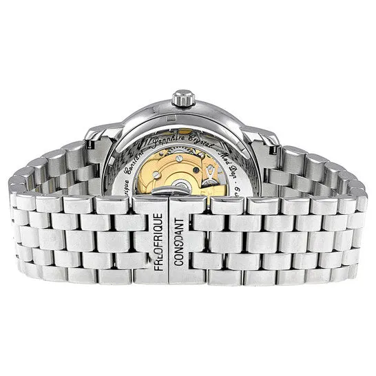 JMS always Necklaces Original Frederique Constant Persuasion Heart Beat Silver Guilloche Stainless Steel Mens Watch FC310NM4P6B2 JMS always Necklaces Original Frederique Constant Persuasion Heart Beat Silver Guilloche Stainless Steel Mens Watch FC310NM4P6B2