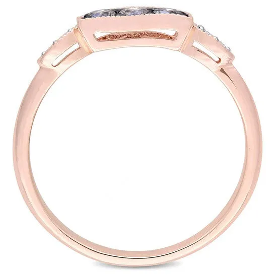 JMS always Original Amour 14 CT TW Dark Brown and White Diamond Ring in 10k Rose Gold JMS005298 Rings JMS always Original Amour 14 CT TW Dark Brown and White Diamond Ring in 10k Rose Gold JMS005298 Rings