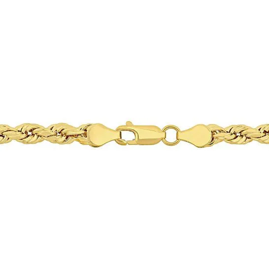 JMS always Original AMOUR 18 Inch Rope Chain Necklace In 14K Yellow Gold 5 Mm Necklaces