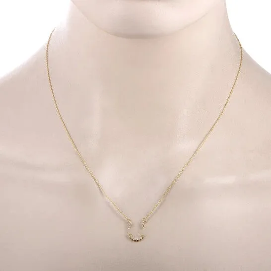 JMS always Original LB Exclusive 14K Yellow Gold 007 ct Diamond Horseshoe Necklace Necklaces JMS always Original LB Exclusive 14K Yellow Gold 007 ct Diamond Horseshoe Necklace Necklaces