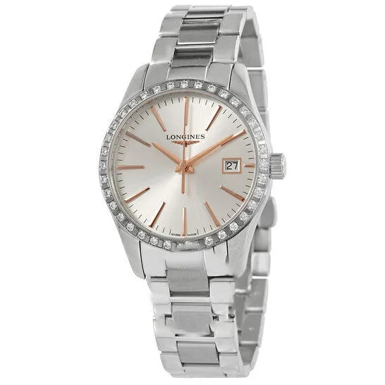 JMS always Original Longines Conquest Classic Quartz Diamond Silver Dial Ladies Watch L23860726 Watches JMS always Original Longines Conquest Classic Quartz Diamond Silver Dial Ladies Watch L23860726 Watches