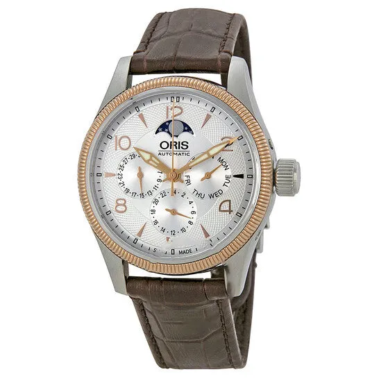 JMS always Original Oris Big Crown Complication Silver Dial Brown Leather Mens Multifunction Watch 01 582 7678 436107 5 20 77FC Watches JMS always Original Oris Big Crown Complication Silver Dial Brown Leather Mens Multifunction Watch 01 582 7678 436107 5 20 77FC Watches