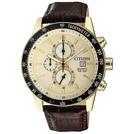 JMS always Rings Original Citizen Chronograph Tachymeter Quartz White Dial Mens Leather Band Watch AN360202A JMS always Rings Original Citizen Chronograph Tachymeter Quartz White Dial Mens Leather Band Watch AN360202A