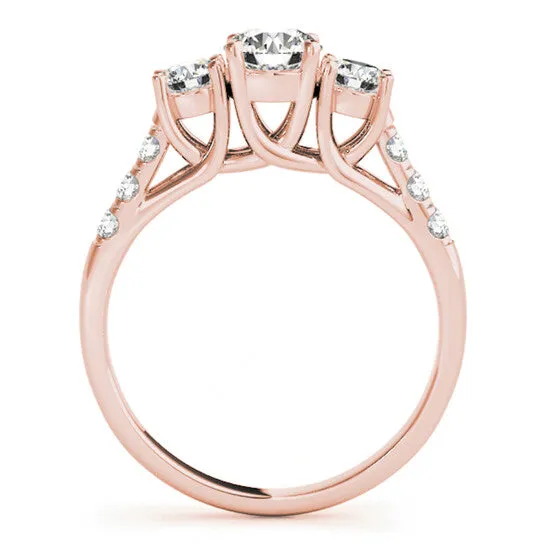 JMS always Rings Original Maulijewels 14k Rose Gold 050 Carat Halo Diamond Engagement Ring JMS always Rings Original Maulijewels 14k Rose Gold 050 Carat Halo Diamond Engagement Ring