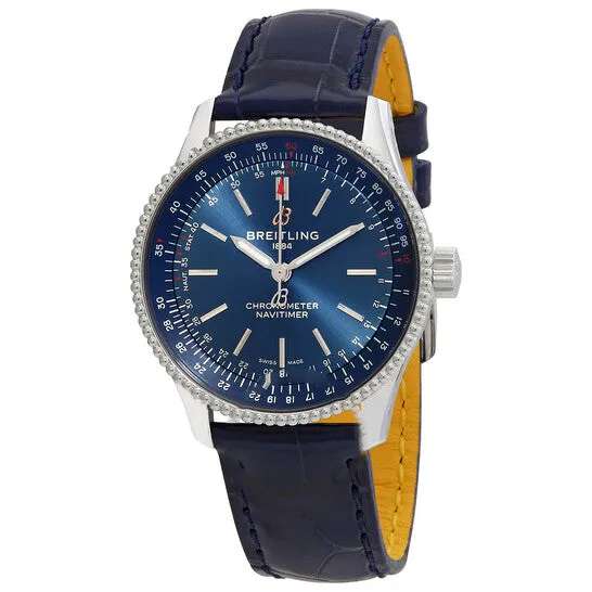 JMS always Watches Original Breitling Navitimer Automatic Chronometer Blue Dial Ladies Watch A17395161C1P1