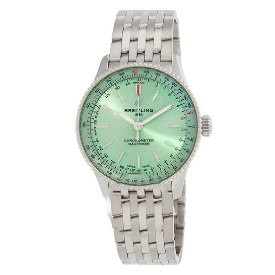 JMS always Watches Original Breitling Navitimer Automatic Green Dial Ladies Watch A17327361L1A1 JMS always Watches Original Breitling Navitimer Automatic Green Dial Ladies Watch A17327361L1A1