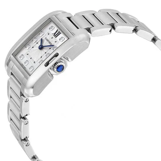 JMS always Watches Original Cartier Tank Anglaise Silver Dial Ladies Watch W4TA0003 JMS always Watches Original Cartier Tank Anglaise Silver Dial Ladies Watch W4TA0003