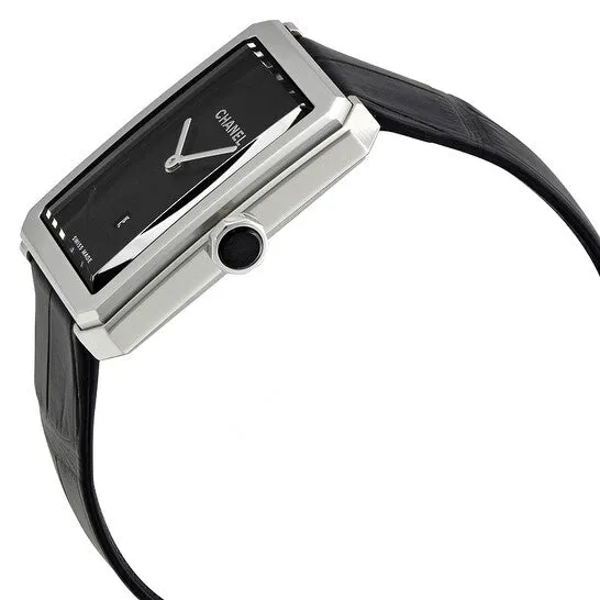 JMS always Watches Original Chanel BoyFriend Black Guilloche Dial Ladies Watch H4884 JMS always Watches Original Chanel BoyFriend Black Guilloche Dial Ladies Watch H4884