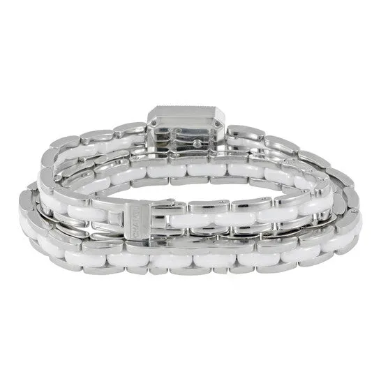 JMS always Watches Original Chanel Premiere White Dial Ceramic and Steel Diamond Ladies Watch H3059
