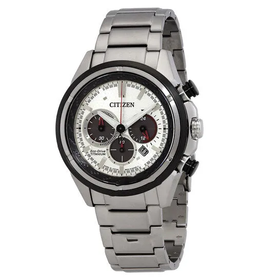 JMS always Watches Original Citizen Silver Dial EcoDrive Super Titanium Chronograph Watch CA424155A JMS always Watches Original Citizen Silver Dial EcoDrive Super Titanium Chronograph Watch CA424155A