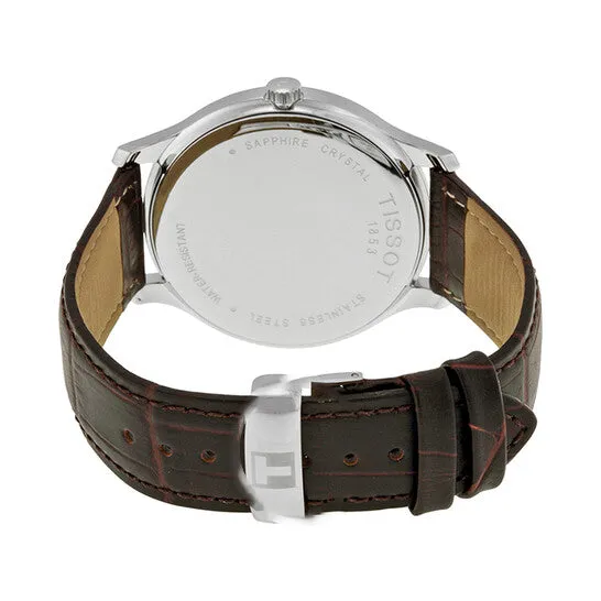 JMS always Watches Original Tissot Tradition Silver Dial Brown Leather Mens Watch T0636101603800 JMS always Watches Original Tissot Tradition Silver Dial Brown Leather Mens Watch T0636101603800