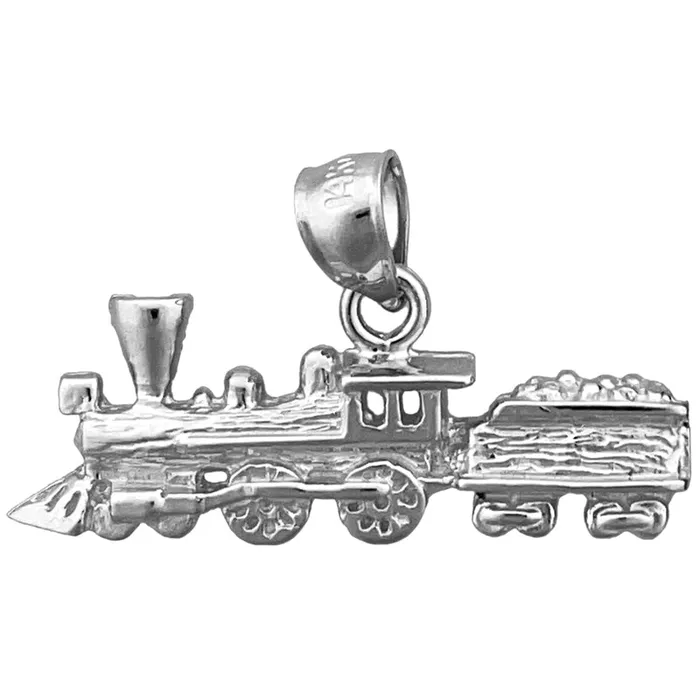 Necklaces Goldia 14K Gold Locomotive Train with Cargo Pendant