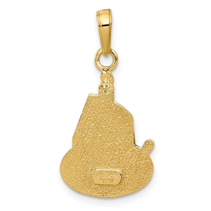 Necklaces Goldia 14k Yellow Gold Slice of Cake with Candle HAPPY BIRTHDAY Pendant