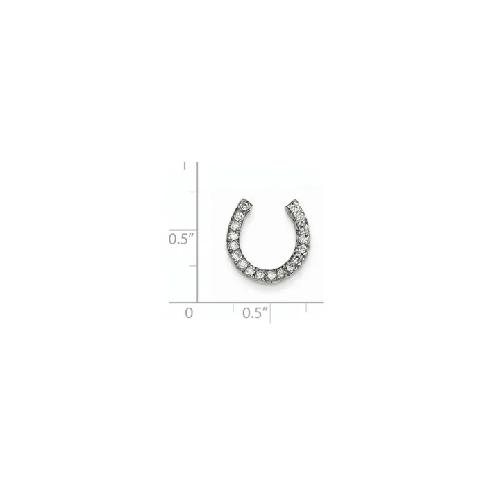 Necklaces Goldiacom 14k White Gold AAA Diamond chain slide