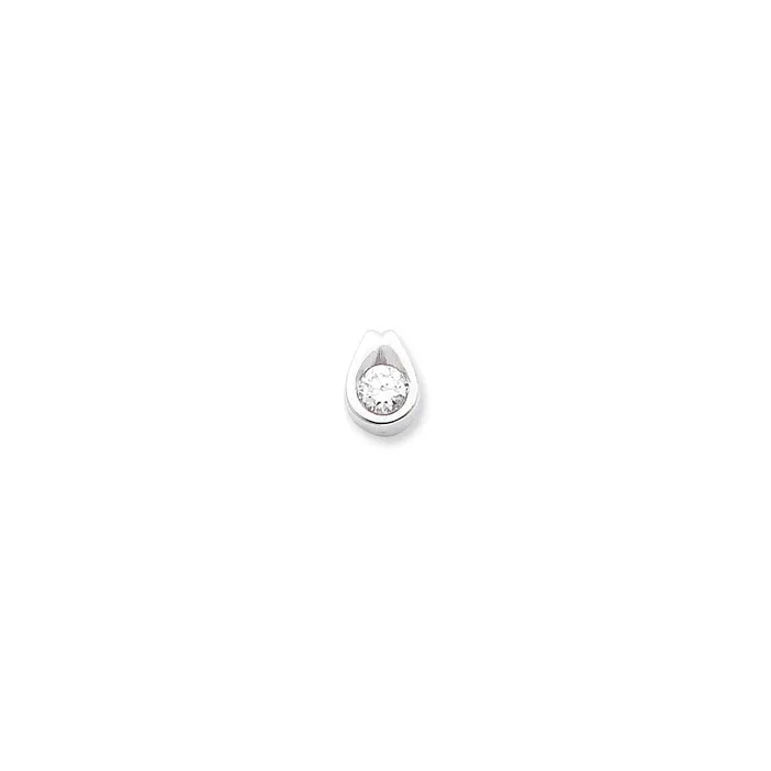 Necklaces Goldiacom 14k White Gold VS Diamond chain slide