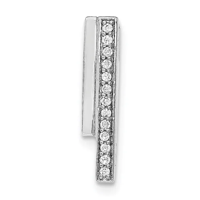 Necklaces Goldia Sterling Silver Rhodiumplated CZ Pendant