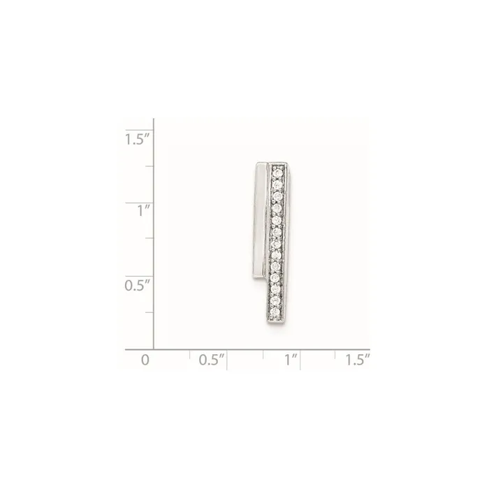 Necklaces Goldia Sterling Silver Rhodiumplated CZ Pendant