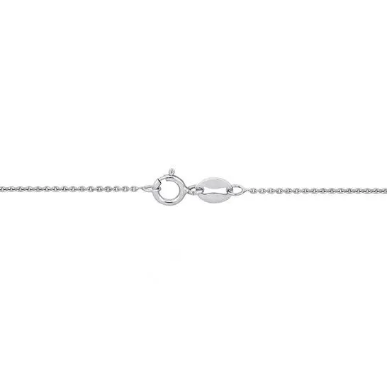 Necklaces JMS always Original AMOUR Cable Chain Necklace In Platinum 18 In Necklaces JMS always Original AMOUR Cable Chain Necklace In Platinum 18 In
