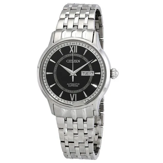 Necklaces JMS always Original Citizen Automatic Sapphire DayDate Black Dial Stainless Steel Mens Watch NH832556E Necklaces JMS always Original Citizen Automatic Sapphire DayDate Black Dial Stainless Steel Mens Watch NH832556E