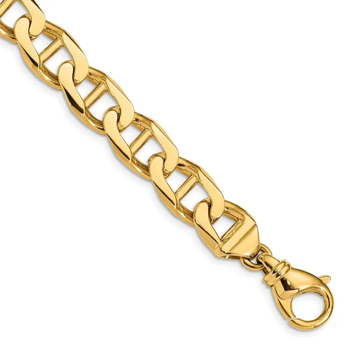 Necklaces Solid 14K Yellow Gold 20 inch 103mm Hand Polished Fancy Anchor Link with Fancy Lobster Clasp Chain Necklace MDS Necklaces Solid 14K Yellow Gold 20 inch 103mm Hand Polished Fancy Anchor Link with Fancy Lobster Clasp Chain Necklace MDS