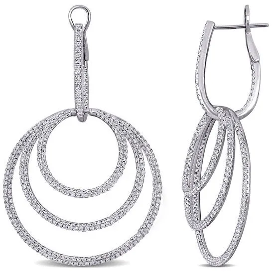 Original AMOUR 2 35 CT TW Diamond Interlinked Circular Cuff Earrings In 14K White Gold JMS always Earrings Original AMOUR 2 35 CT TW Diamond Interlinked Circular Cuff Earrings In 14K White Gold JMS always Earrings