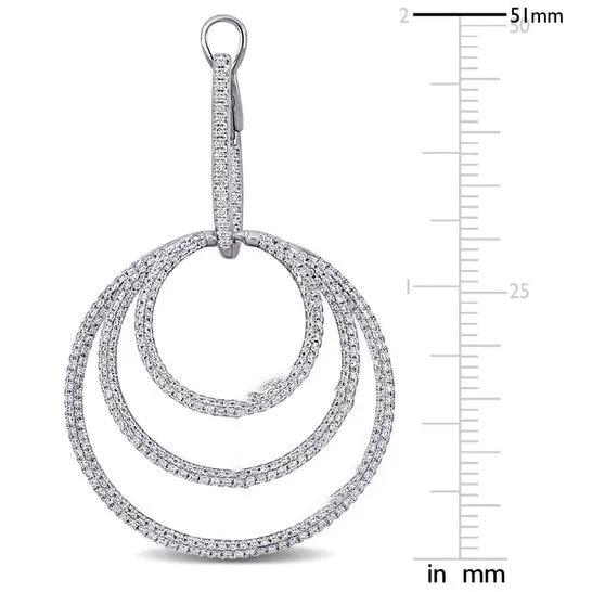 Original AMOUR 2 35 CT TW Diamond Interlinked Circular Cuff Earrings In 14K White Gold JMS always Earrings Original AMOUR 2 35 CT TW Diamond Interlinked Circular Cuff Earrings In 14K White Gold JMS always Earrings