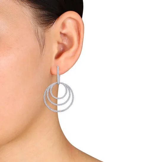 Original AMOUR 2 35 CT TW Diamond Interlinked Circular Cuff Earrings In 14K White Gold JMS always Earrings Original AMOUR 2 35 CT TW Diamond Interlinked Circular Cuff Earrings In 14K White Gold JMS always Earrings