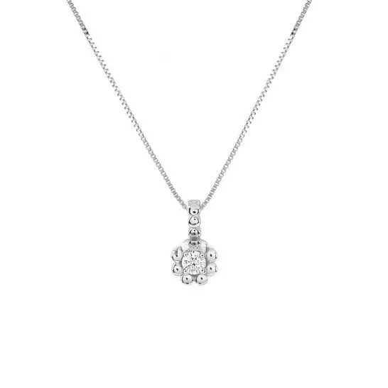 Original Bliss Dream 18K White Gold Diamond Flower Pendant Necklace 20085136 JMS always Necklaces Original Bliss Dream 18K White Gold Diamond Flower Pendant Necklace 20085136 JMS always Necklaces