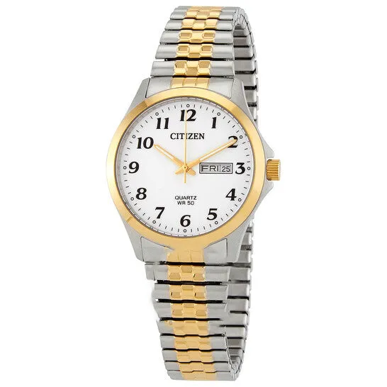 Original Citizen Chronograph Quartz White Dial Twotone Mens Watch BF500493A JMS always Rings Original Citizen Chronograph Quartz White Dial Twotone Mens Watch BF500493A JMS always Rings