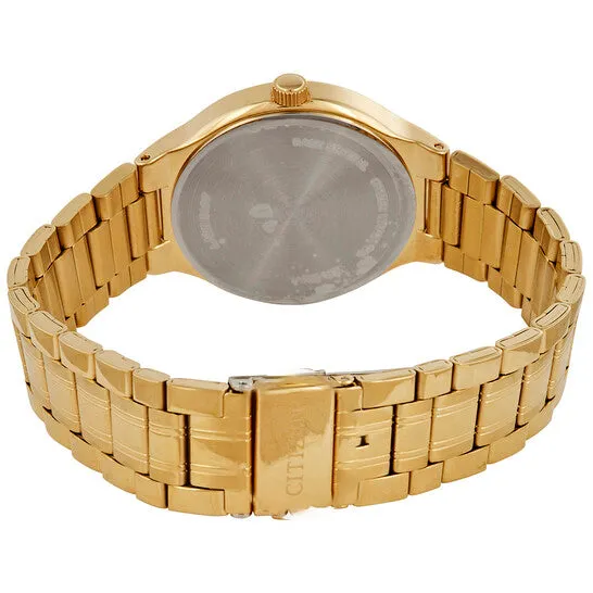 Original Citizen Quartz Black Dial Yellow Goldtone Mens Watch BI502250E JMS always Rings Original Citizen Quartz Black Dial Yellow Goldtone Mens Watch BI502250E JMS always Rings