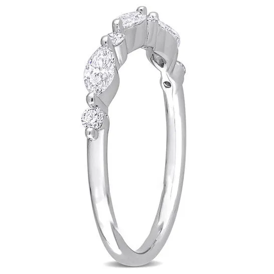 Original Created Forever 35 CT TGW Lab Created Diamond SemiEternity Ring in Platinum Plated Sterling Silver JMS always Rings Original Created Forever 35 CT TGW Lab Created Diamond SemiEternity Ring in Platinum Plated Sterling Silver JMS always Rings