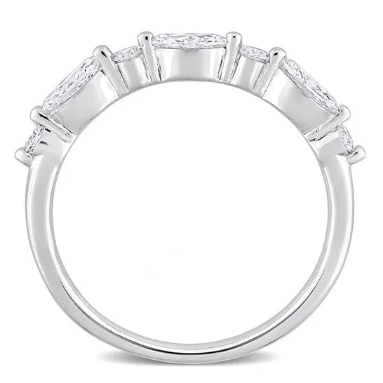 Original Created Forever 35 CT TGW Lab Created Diamond SemiEternity Ring in Platinum Plated Sterling Silver JMS always Rings Original Created Forever 35 CT TGW Lab Created Diamond SemiEternity Ring in Platinum Plated Sterling Silver JMS always Rings