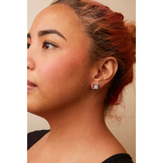 Original Haus of Brilliance 10K White Gold 12 Cttw Composite Princess Diamond Square and Swirl Stud Earrings IJ Color I1I2 Clarity JMS always Earrings Original Haus of Brilliance 10K White Gold 12 Cttw Composite Princess Diamond Square and Swirl Stud Earrings IJ Color I1I2 Clarity JMS always Earrings