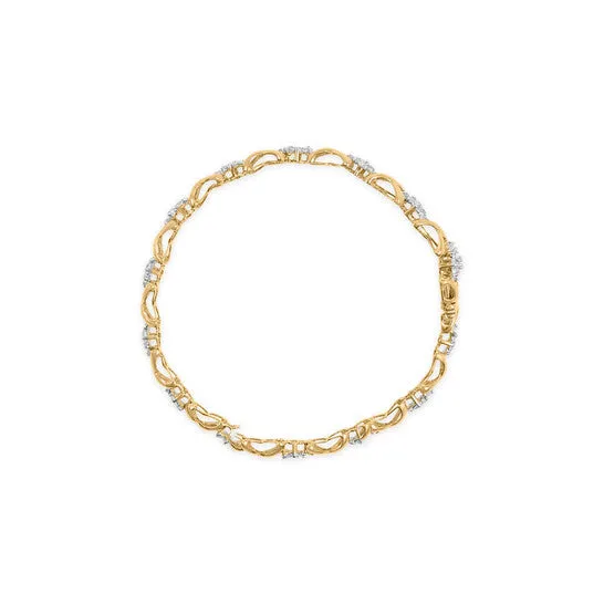Original Haus of Brilliance 10k Yellow Gold Plated 925 Sterling Silver 200 Cttw RoundCut Diamond Link 7 Bracelet HI Color I2I3 Clarity JMS always Bracelets Original Haus of Brilliance 10k Yellow Gold Plated 925 Sterling Silver 200 Cttw RoundCut Diamond Link 7 Bracelet HI Color I2I3 Clarity JMS always Bracelets