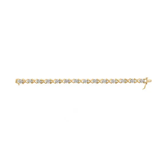 Original Haus of Brilliance 10k Yellow Gold Plated 925 Sterling Silver 200 Cttw RoundCut Diamond Link 7 Bracelet HI Color I2I3 Clarity JMS always Bracelets Original Haus of Brilliance 10k Yellow Gold Plated 925 Sterling Silver 200 Cttw RoundCut Diamond Link 7 Bracelet HI Color I2I3 Clarity JMS always Bracelets
