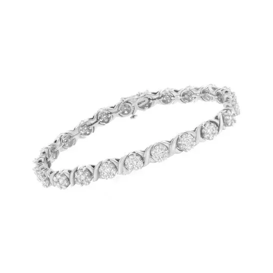 Original Haus of Brilliance 14K White Gold 4 78 cttw Diamond Cluster XLink Bracelet IJ SI2I1 JMS always Bracelets Original Haus of Brilliance 14K White Gold 4 78 cttw Diamond Cluster XLink Bracelet IJ SI2I1 JMS always Bracelets
