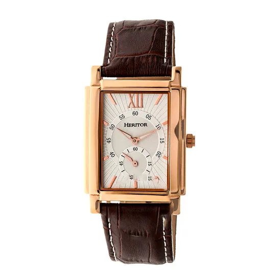 Original Heritor Frederick Automatic Silver Dial Brown Leather Mens Watch HR6104 JMS always Watches Original Heritor Frederick Automatic Silver Dial Brown Leather Mens Watch HR6104 JMS always Watches