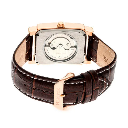 Original Heritor Frederick Automatic Silver Dial Brown Leather Mens Watch HR6104 JMS always Watches Original Heritor Frederick Automatic Silver Dial Brown Leather Mens Watch HR6104 JMS always Watches