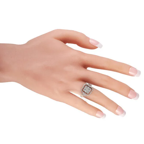 Original LB Exclusive 14K White Gold 128 ct Diamond Ring JMS always Rings Original LB Exclusive 14K White Gold 128 ct Diamond Ring JMS always Rings