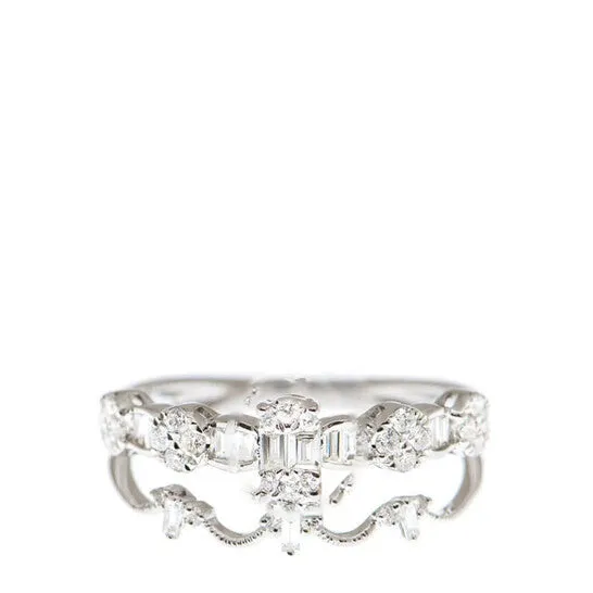 Original New J Collection Ring W Diamond 13 Cdibag 020 Ct28 Rddi 024 Ct18kw 232 Gm eur 55 18kt White Gold Silver JMS always Rings Original New J Collection Ring W Diamond 13 Cdibag 020 Ct28 Rddi 024 Ct18kw 232 Gm eur 55 18kt White Gold Silver JMS always Rings