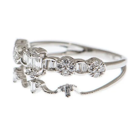 Original New J Collection Ring W Diamond 13 Cdibag 020 Ct28 Rddi 024 Ct18kw 232 Gm eur 55 18kt White Gold Silver JMS always Rings Original New J Collection Ring W Diamond 13 Cdibag 020 Ct28 Rddi 024 Ct18kw 232 Gm eur 55 18kt White Gold Silver JMS always Rings