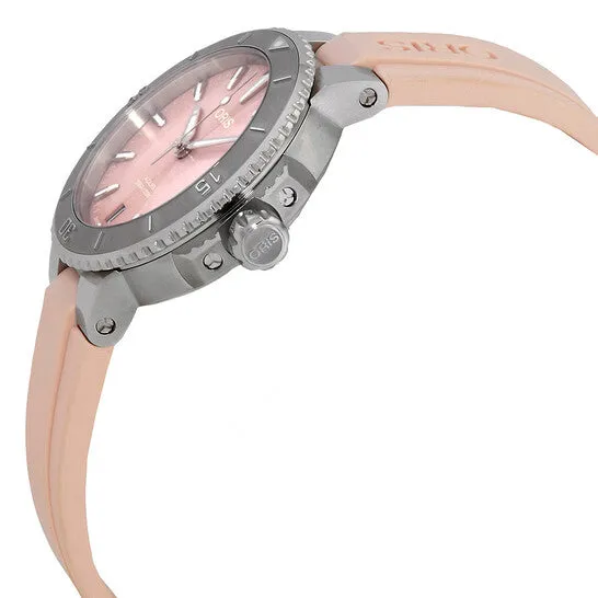 Original Oris Aquis Date Automatic Pink Mother of Pearl Dial Unisex Watch 01 733 7770 415807 4 18 66FC JMS always Watches Original Oris Aquis Date Automatic Pink Mother of Pearl Dial Unisex Watch 01 733 7770 415807 4 18 66FC JMS always Watches