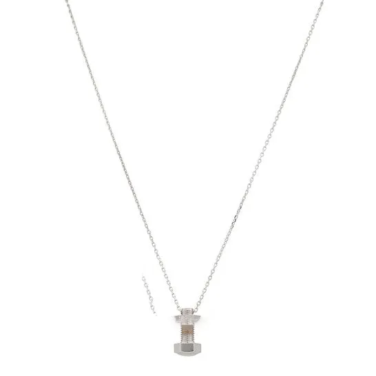 Original Picasso and Co 18kt White Gold Screw Pendant JMS always Necklaces Original Picasso and Co 18kt White Gold Screw Pendant JMS always Necklaces
