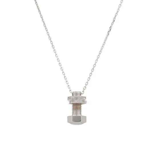 Original Picasso and Co 18kt White Gold Screw Pendant JMS always Necklaces Original Picasso and Co 18kt White Gold Screw Pendant JMS always Necklaces
