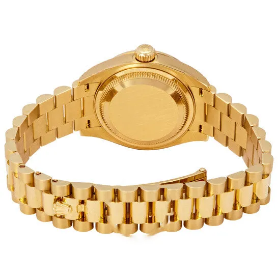Original Rolex LadyDatejust 28 Liliac Dial 18K Yellow Gold President Automatic Ladies Watch 279138LISRDP JMS always PreStyled Sets