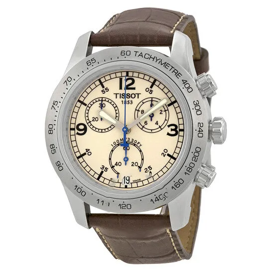 Original Tissot V8 Steel Chronograph Brown Leather Mens Watch T36131672 JMS always Watches Original Tissot V8 Steel Chronograph Brown Leather Mens Watch T36131672 JMS always Watches