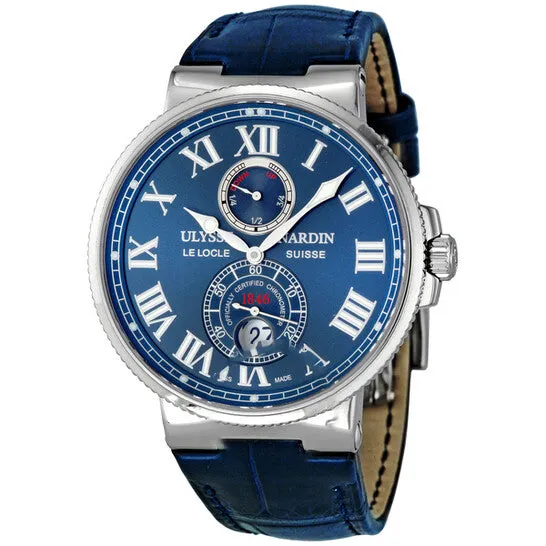 Original Ulysse Nardin Maxi Marine Chronometer Blue Leather Mens Watch 2636743 JMS always Watches Original Ulysse Nardin Maxi Marine Chronometer Blue Leather Mens Watch 2636743 JMS always Watches