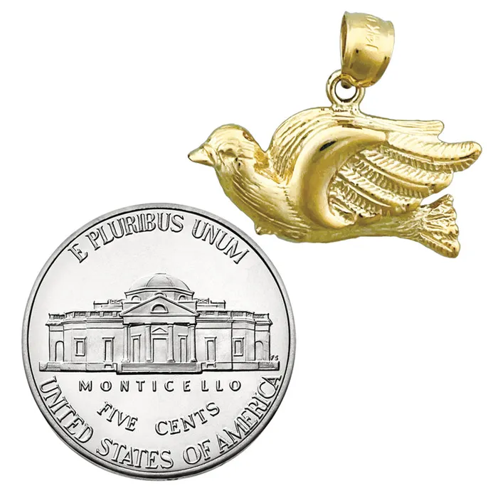 PreStyled Sets 14K Gold Pigeon Pendant Goldia