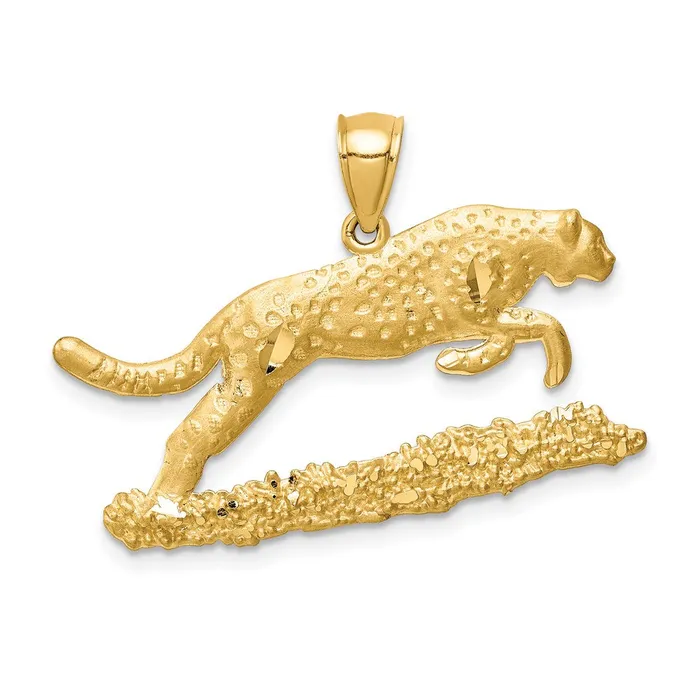 PreStyled Sets Goldia 14k Yellow Gold Leopard Pendant